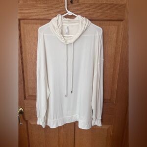 Fabletics Lightweight Cream Hooded top